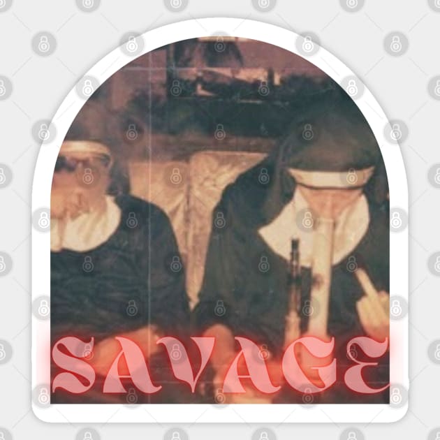 Savage Smoker vibes Sticker by VantaTheArtist